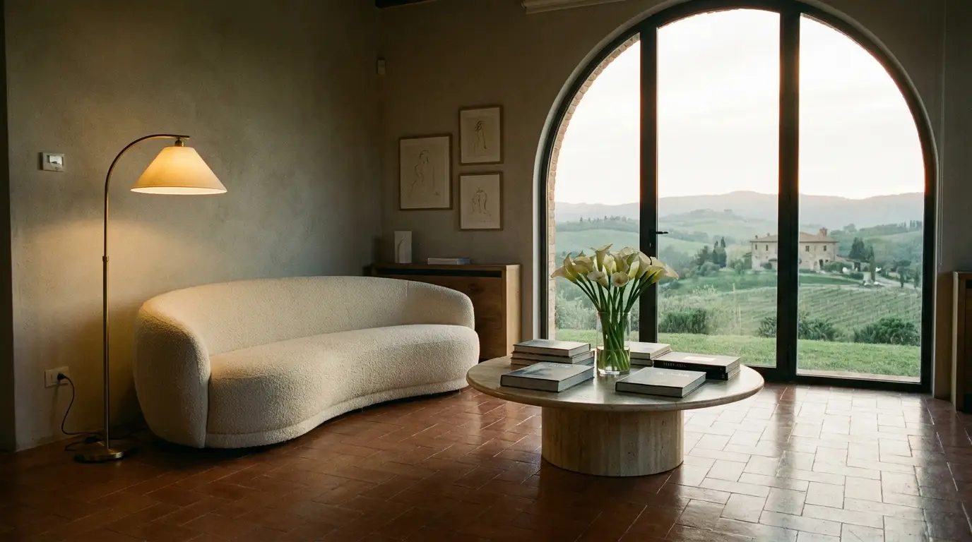 La lounge della Clinica Aurea